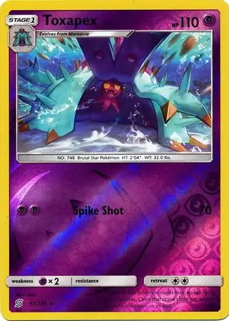 Unified Minds Toxapex #97/236 reverse holo